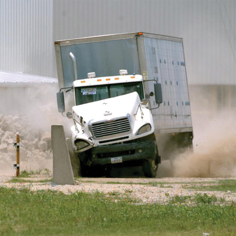 TTI Develops New MASH-Compliant Barrier Design, Foundation System to Shield Older Bridges during 18-Wheeler Crashes