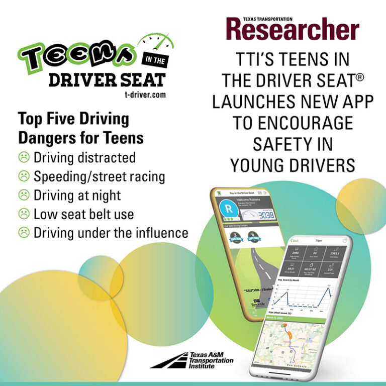 TTI’s Teens in the Driver Seat Launches New App to Encourage Safety in Young Drivers