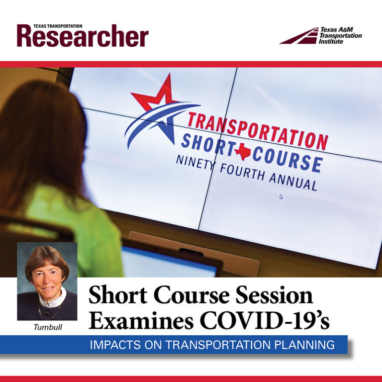 Short Course Session Examines COVID-19’s Impacts on Transportation Planning